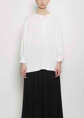 n°407 Fatou Cotton Cashmere Tee — Snow