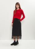 Ribbon Lace Trim Easy Skirt