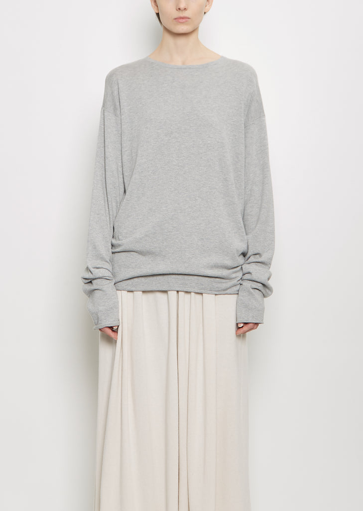 n°347 Aries Cotton Cashmere Sweater — Grey