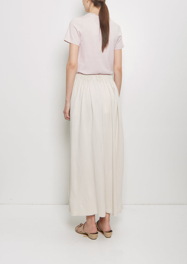 n°403 Mary Cotton Cashmere Skirt — Chalk