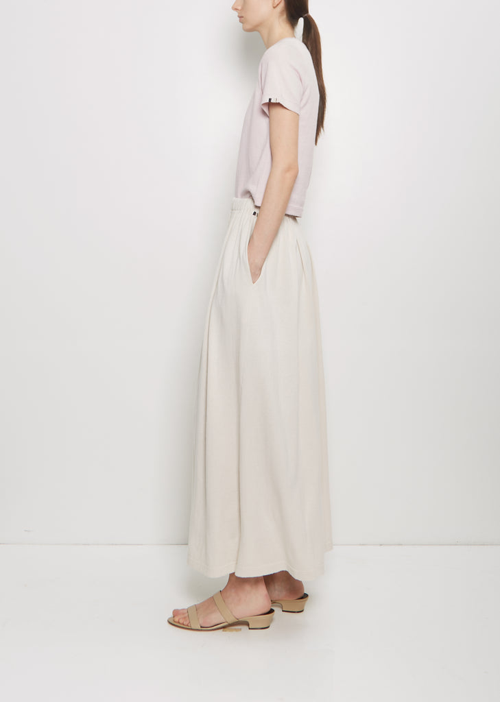 n°403 Mary Cotton Cashmere Skirt — Chalk
