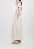 n°403 Mary Cotton Cashmere Skirt — Chalk
