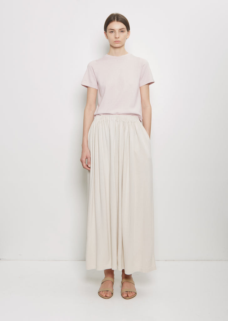 n°403 Mary Cotton Cashmere Skirt — Chalk