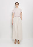 n°403 Mary Cotton Cashmere Skirt — Chalk