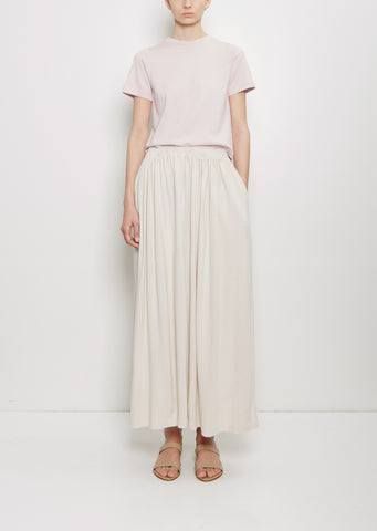 n°403 Mary Cotton Cashmere Skirt — Chalk