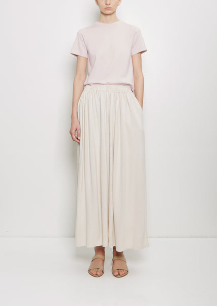 【I AM MARI】Loui Cotton Flare Banding Skirt Cotton Front Panel Pocket Skirt – La Garçonne