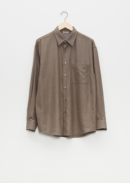 Super Light Wool Shirt - 3 / Top Brown
