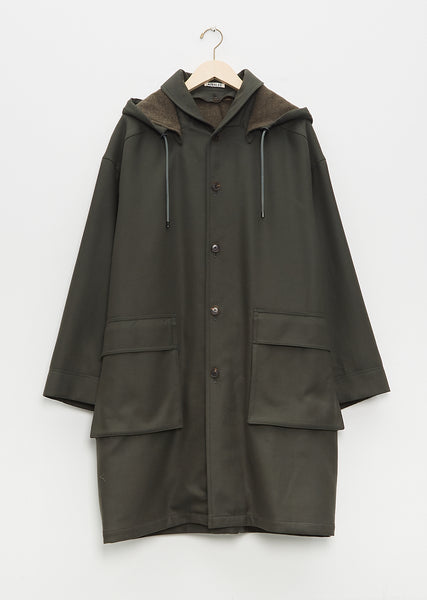 Light Melton Hooded Liner Coat – La Garçonne