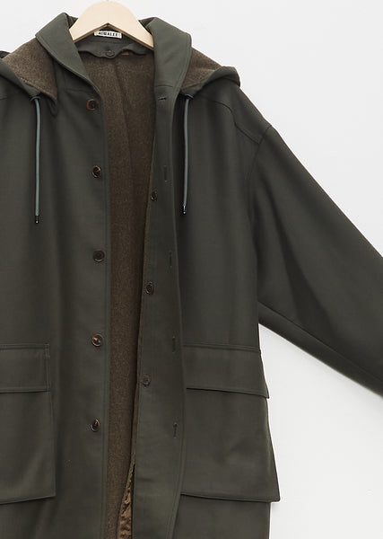 Light Melton Hooded Liner Coat