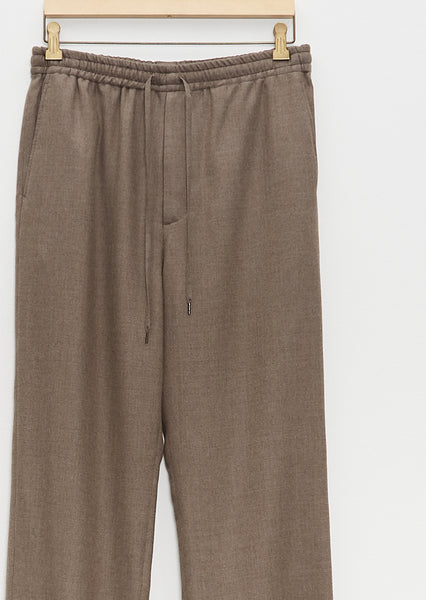Super Light Wool Easy Slacks — Top Brown – La Garçonne