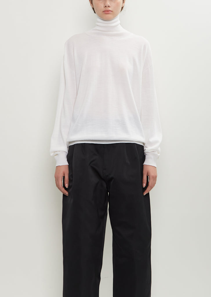 Maffei Wool Turtleneck Pullover — Off White