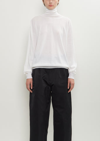 Maffei Wool Turtleneck Pullover — Off White