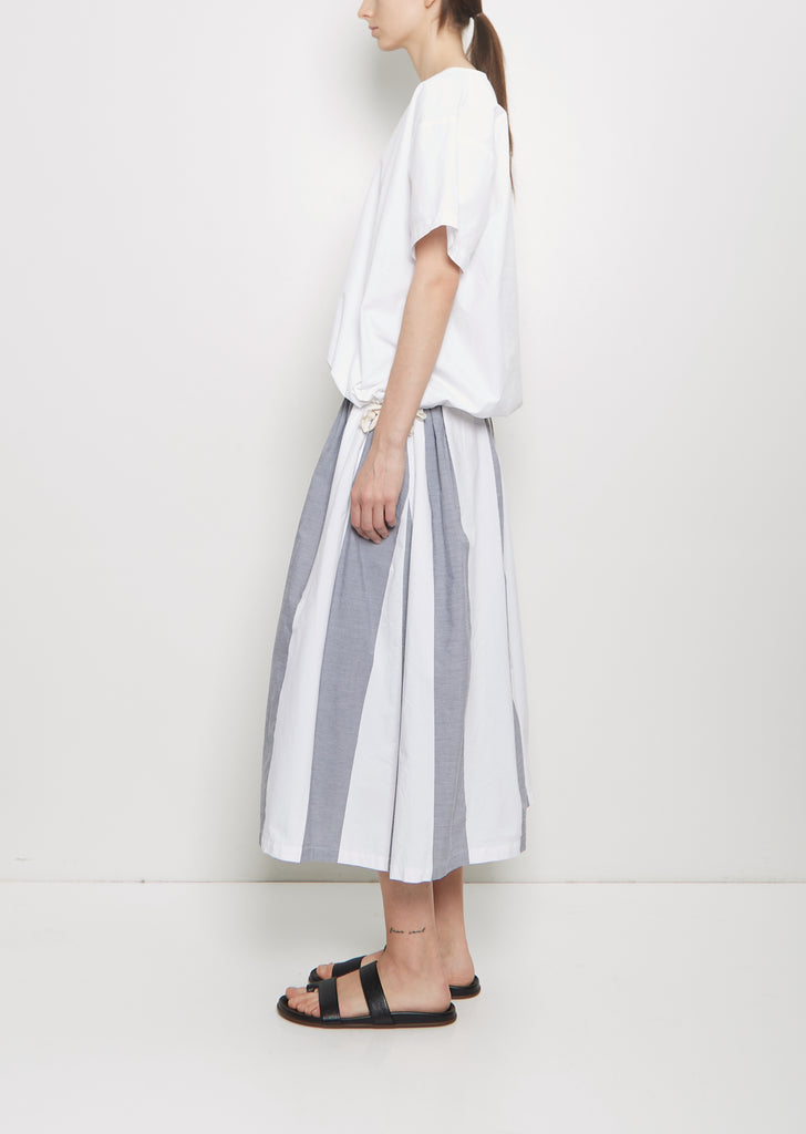 Organic Cotton Skye Skirt — 10cm Wide Stripe