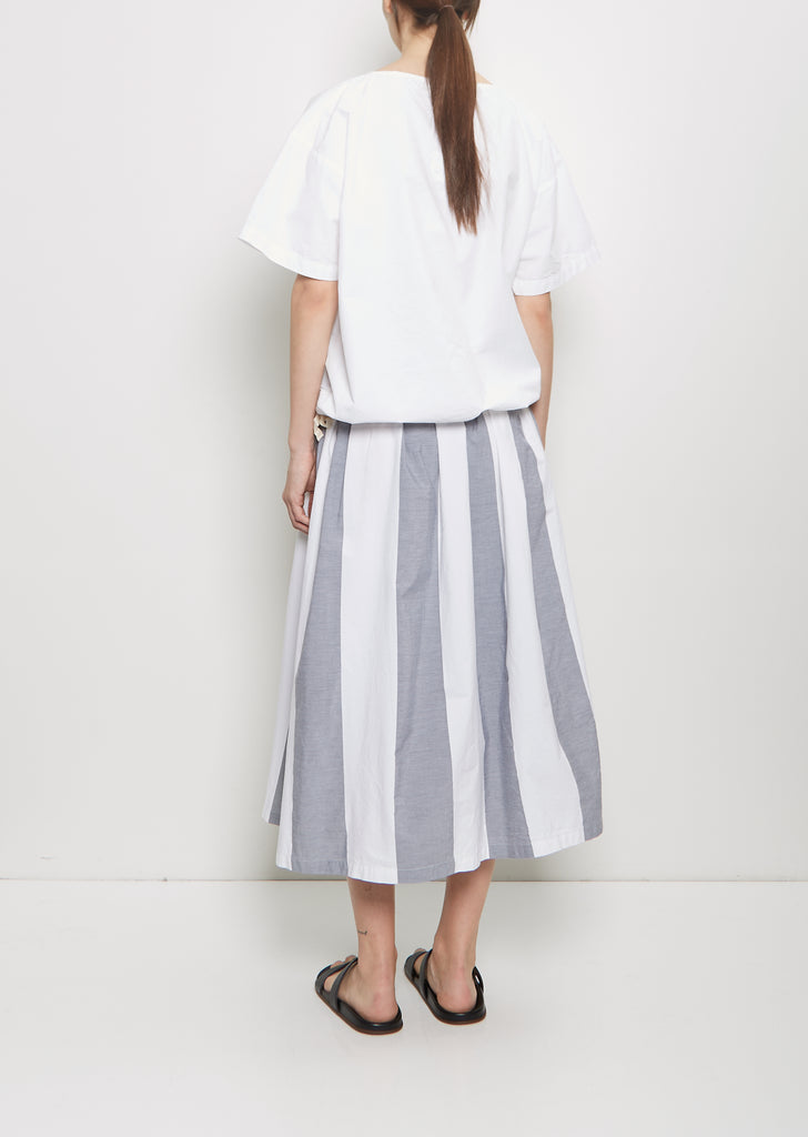 Organic Cotton Skye Skirt — 10cm Wide Stripe