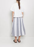 Organic Cotton Skye Skirt — 10cm Wide Stripe