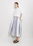 Organic Cotton Skye Skirt — 10cm Wide Stripe