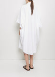 Organic Cotton Octo Overshirt Dress — White
