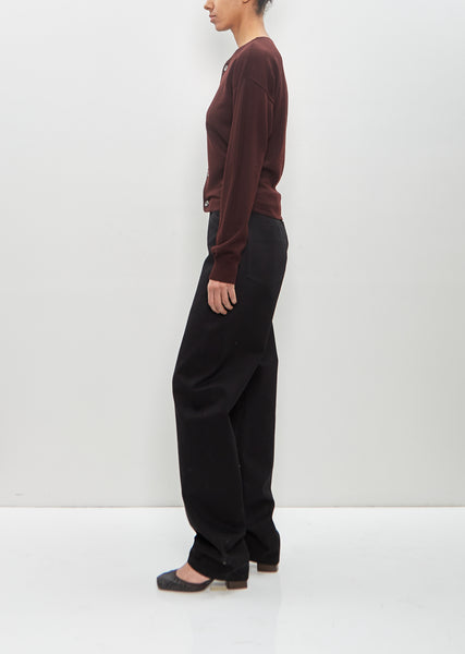 RAYON KNIT PANTS　ブラック　36 UNIQLO washable knit ribbed pants XS-3XL 4 Color NEW JAPAN