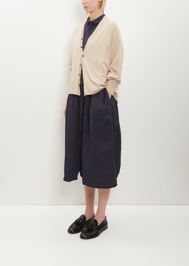Cotton Linen Cardigan — Beige