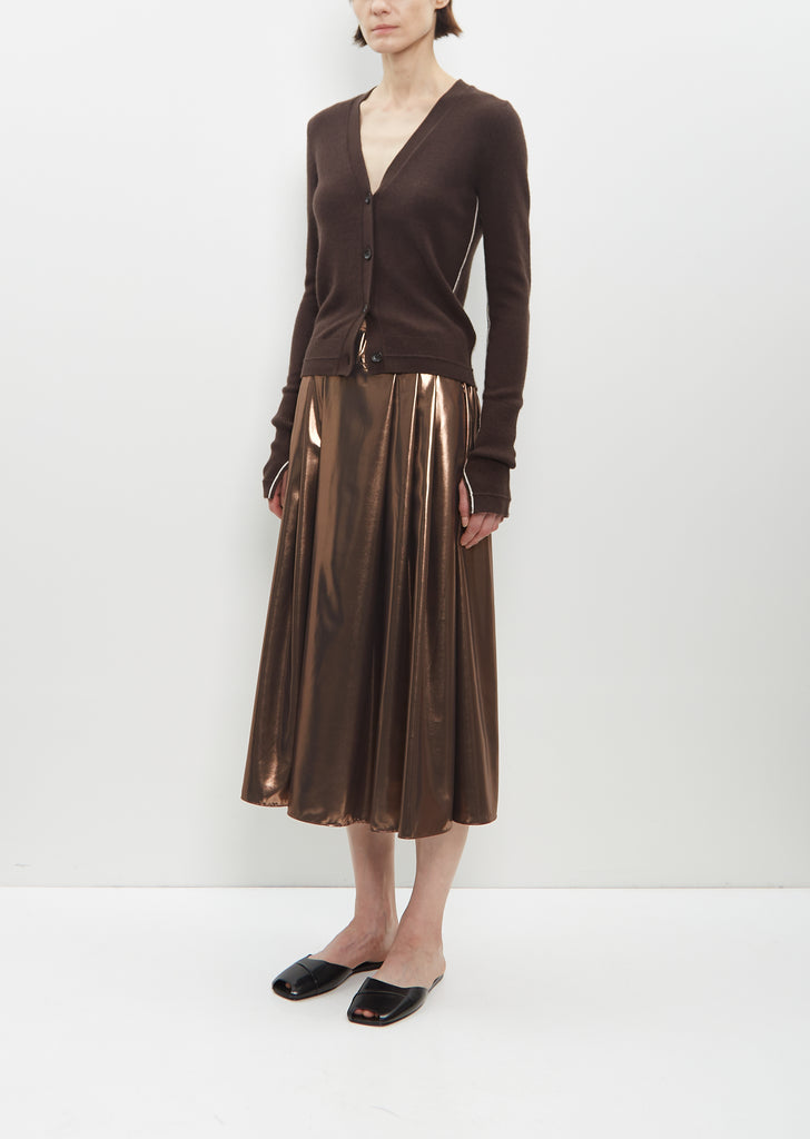 Pleat Front Full Skirt