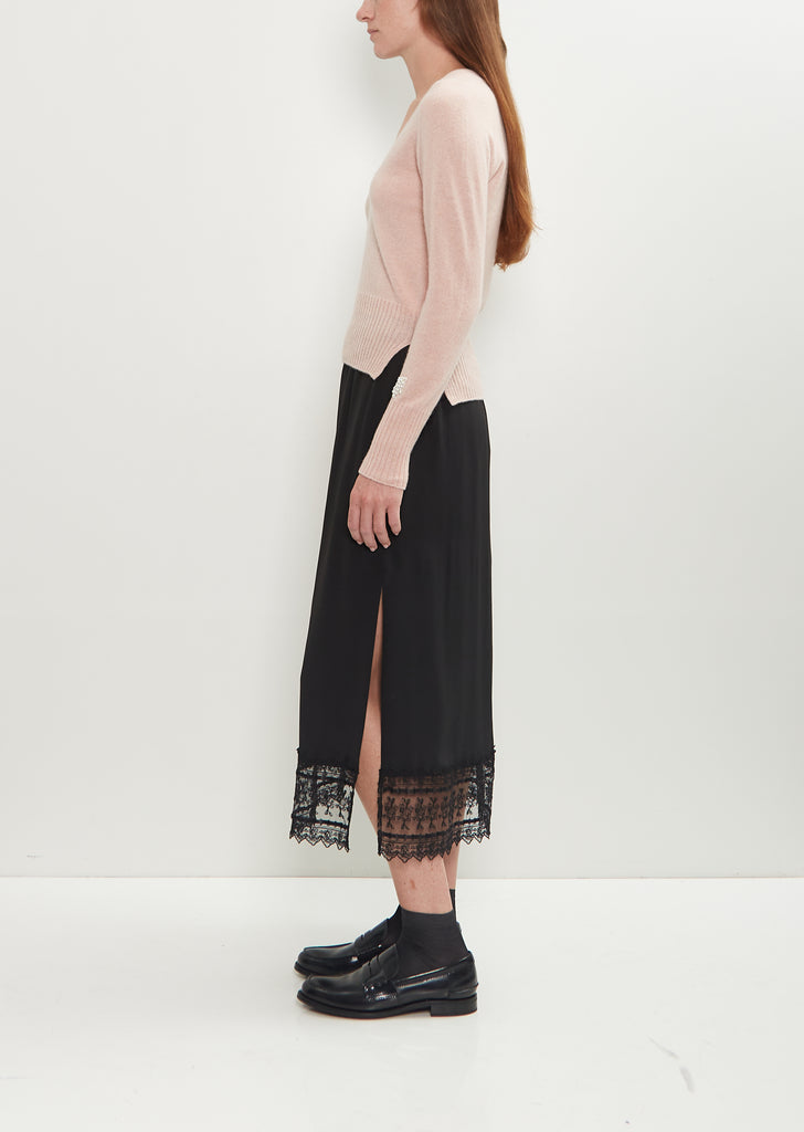 Embellished Cashmere Scoop Neck Sweater