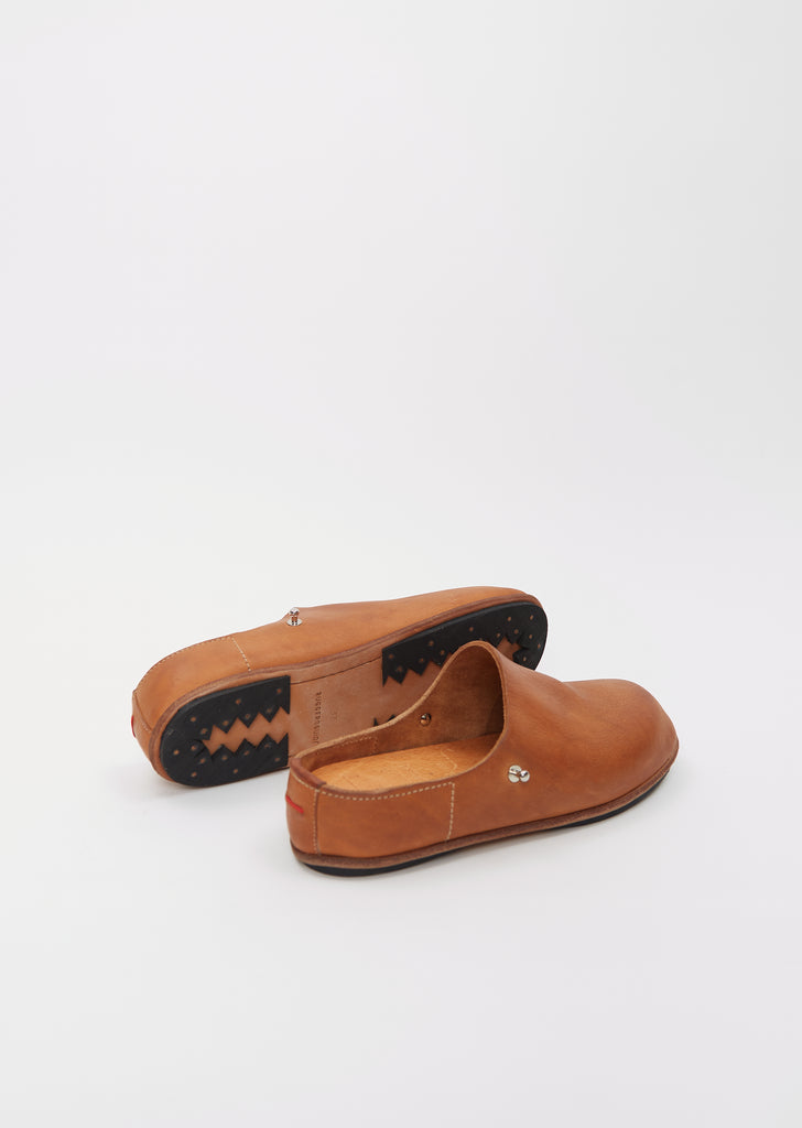 Guidi Leather Clogs — Tan
