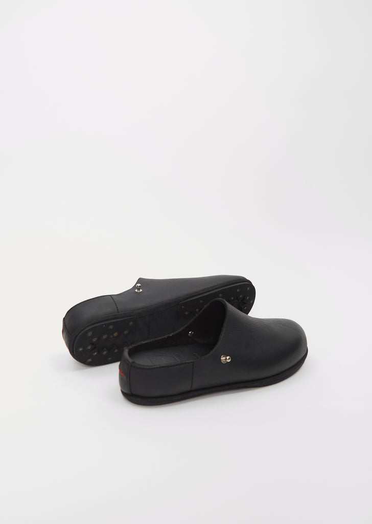 Guidi Leather Clogs — Black