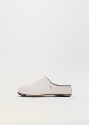 Guidi Leather Clogs — Chalk