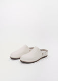 Guidi Leather Clogs — Chalk