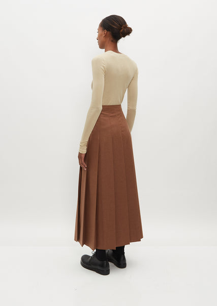 Super Filling Twill Pleated Skirt