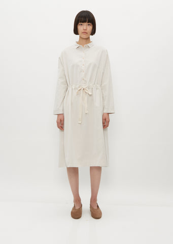 Collar Drawstring Dress V