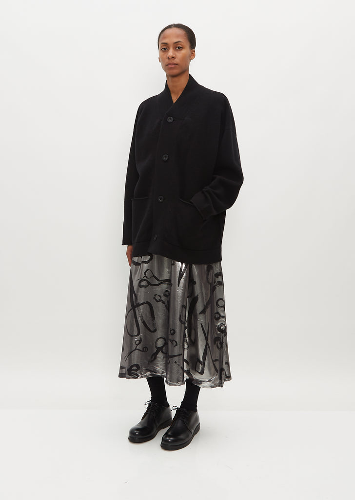 The Librarian Merino Wool Cardigan — Flint