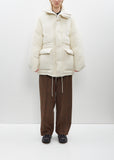 Brushed Alpaca Wool Down Blouson