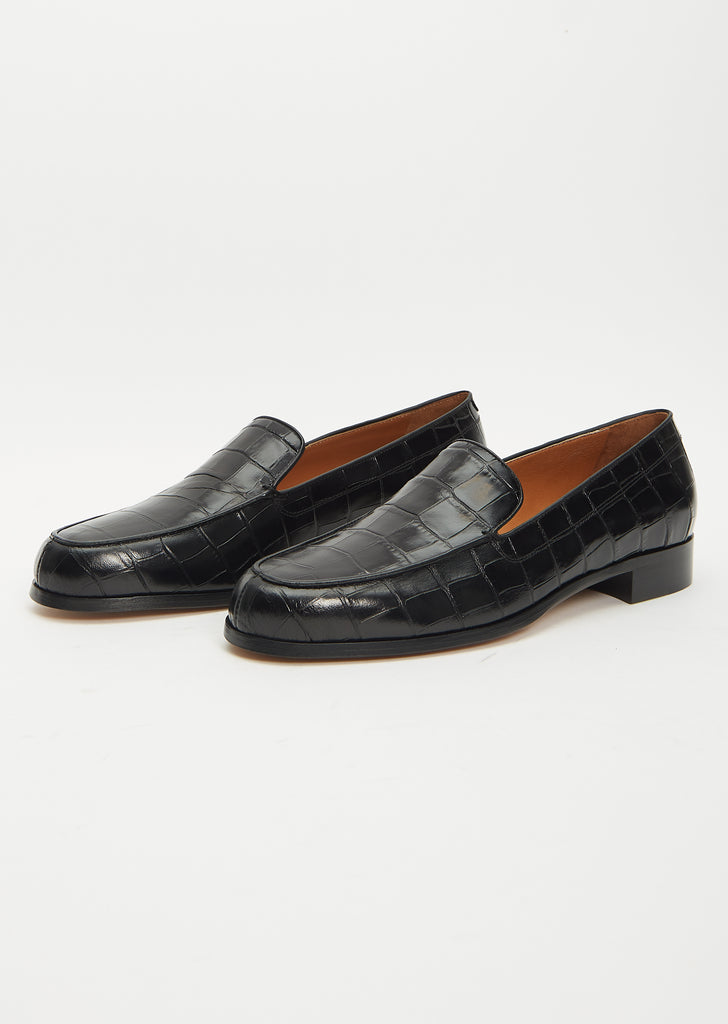 Danielle Loafer — Black Croco