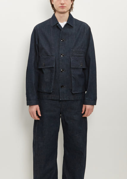 Boxy Jacket — Indigo - S / Denim Indigo