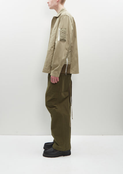 Cotton Chino x Nylon Twill Blouson