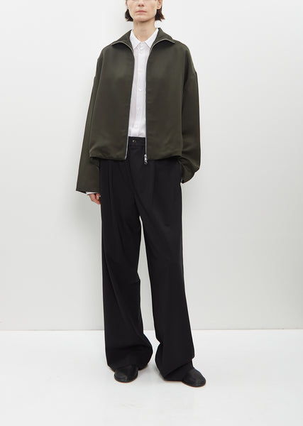Viscose Liquid Jacket — Forest – La Garçonne