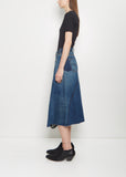 Levi's Denim Paneled Midi Skirt