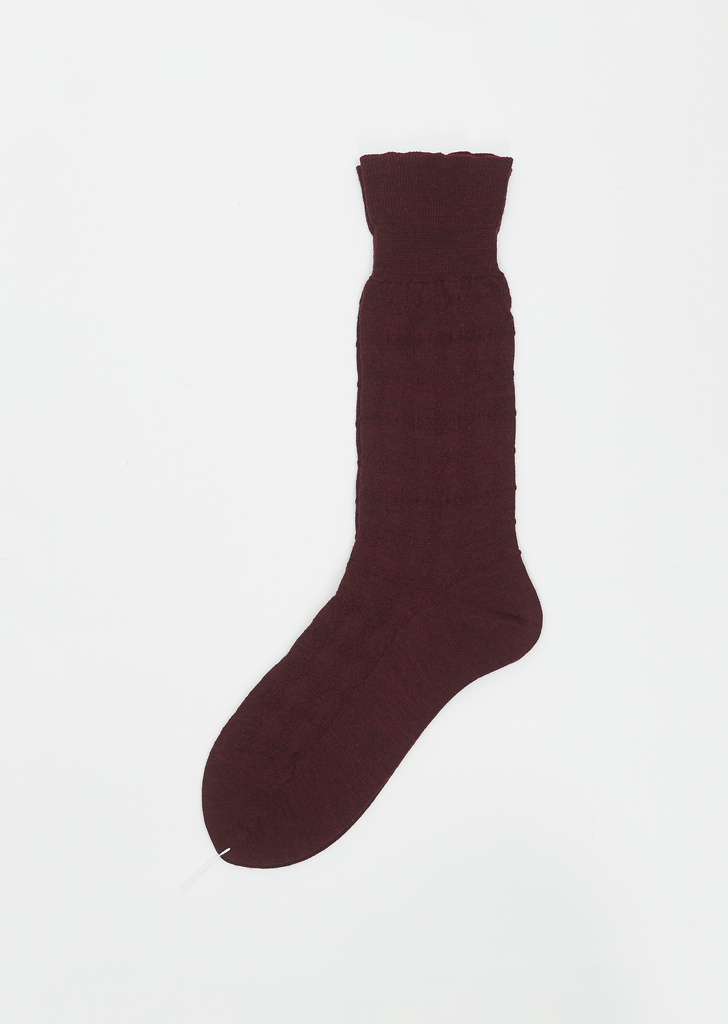 Super Merino Links Sock — Wine