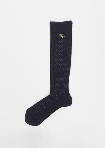 Angel Compression High Socks — Navy
