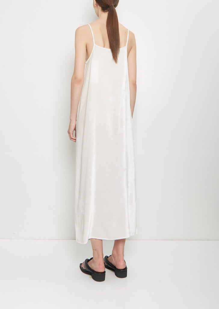 Silk Velour Slip Dress