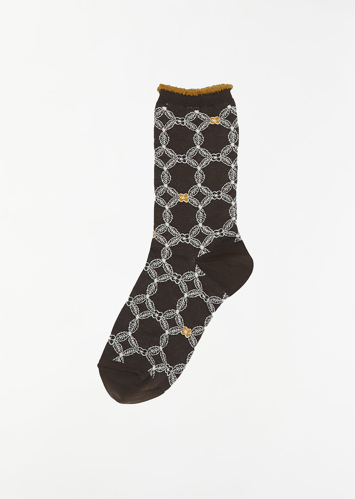 Hanaha Socks — Brown