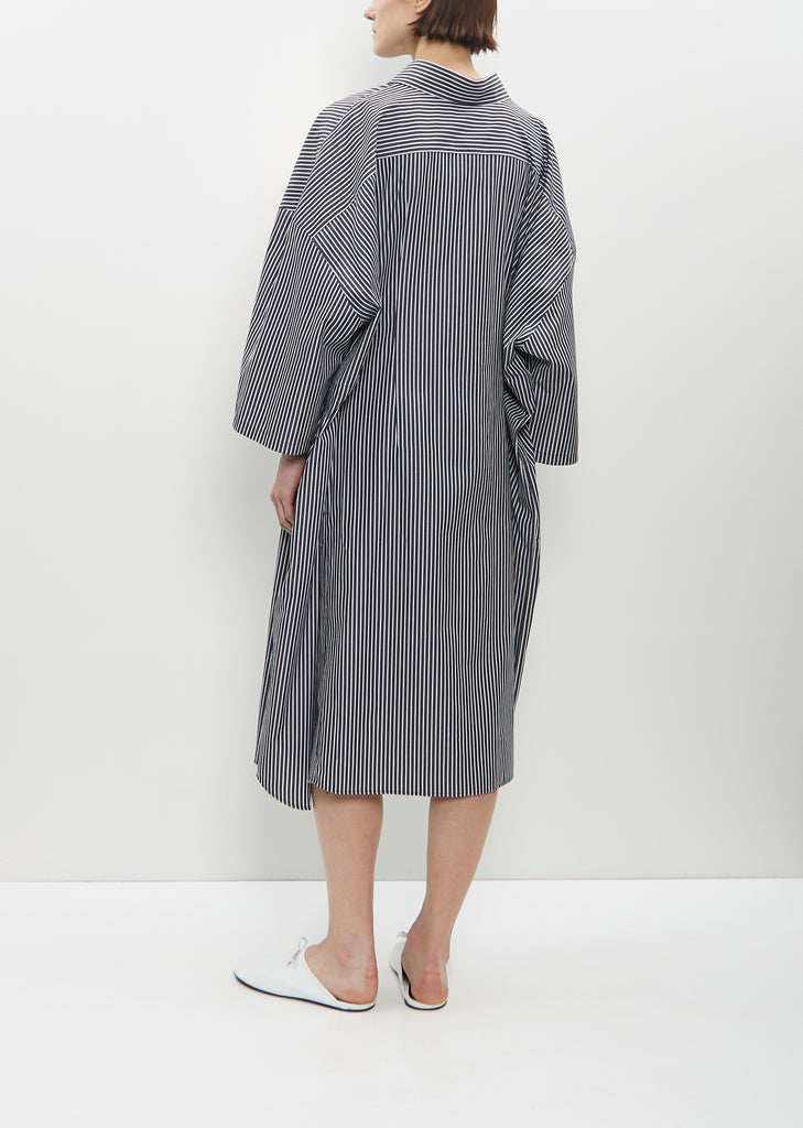 Fitted Back Shirt Dress with Integrated Skirt