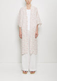 Linen Robe — Summer Flowers