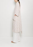 Linen Robe — Summer Flowers