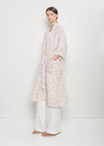 Linen Robe — Summer Flowers