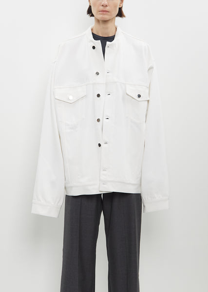 藤井夏恋 着用FORSOMEONE ADAM JACKET 2.0 48 Denim Jacket with Inserted Collar – La Garçonne
