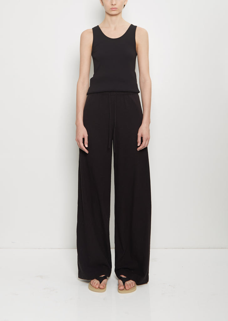 Raw Silk Wide Pants