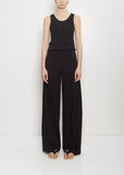 Raw Silk Wide Pants
