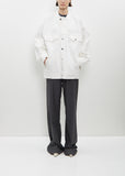 Denim Jacket with Inserted Collar
